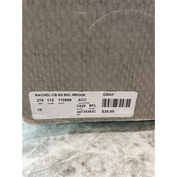 Maurices Rachel CB SD BKL Wedge Gray Size 10 NIB - Picture 2 of 10